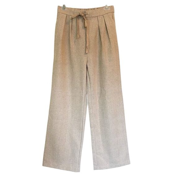 Mod Ref Piper and Scoot Beige Mid Rise Twill Straight Leg Pants Size Small - Picture 1 of 6